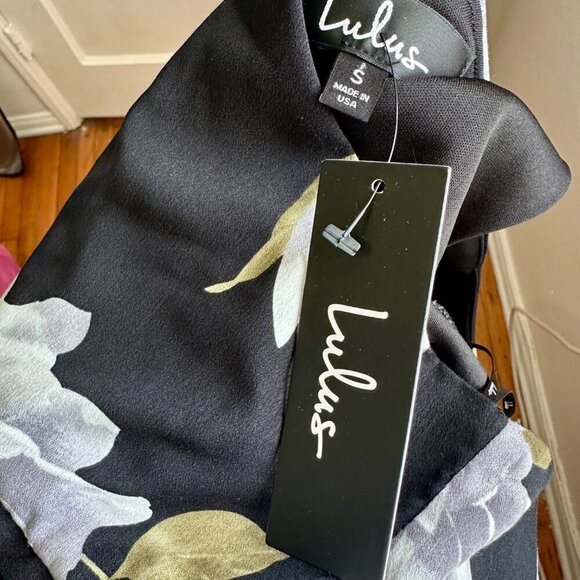 NWT Lulus Save Me A Dance One Shoulder Floral Dress, Size S - Picture 5 of 11